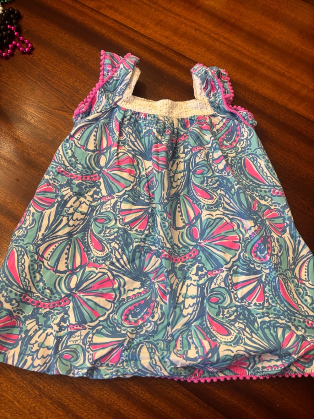 Lilly Pulitzer for Target Girls Pink Blue Shell Print Sundress